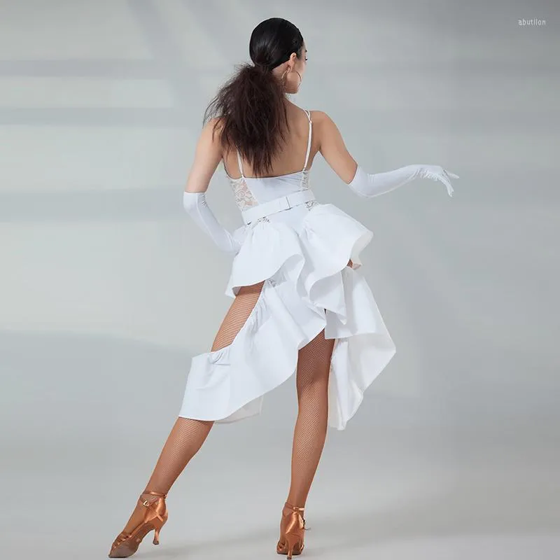 Stage Wear Sexy Latin Dance Dress Women Tango Dancewear Salsa