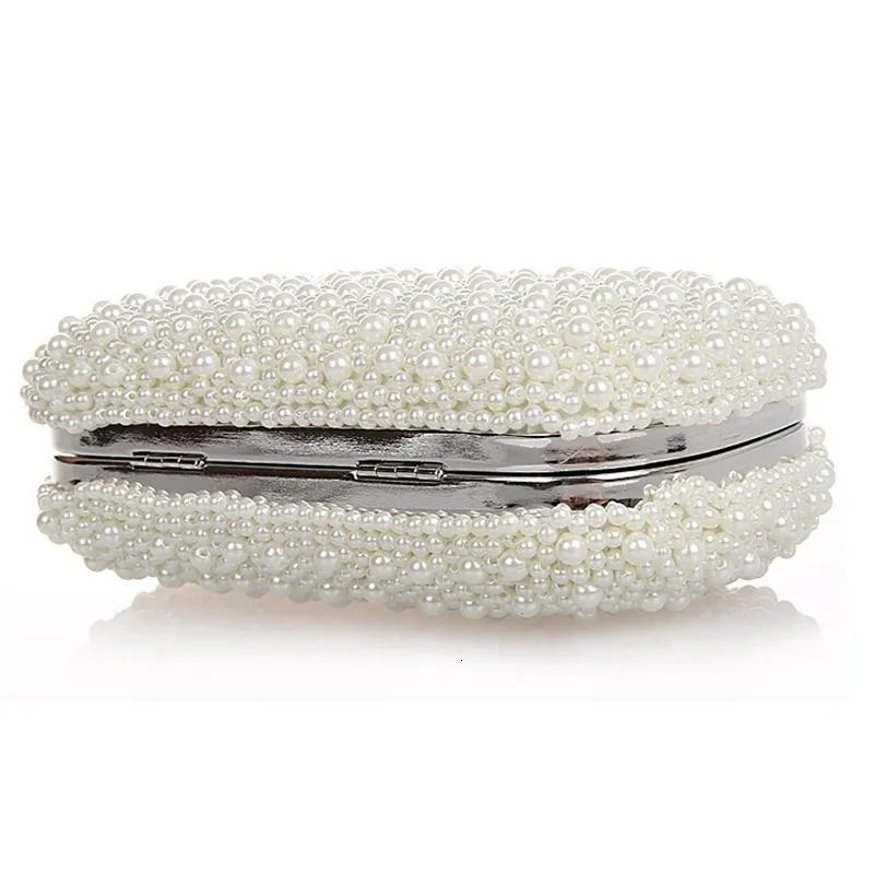 Evening Bags Fashion Women Evening Clutch Bag Gorgeous Pearls Crystal Beading Bridal Wedding Party Bags Female Chain CrossBody Handbags 230323 From 18 88 DHgate