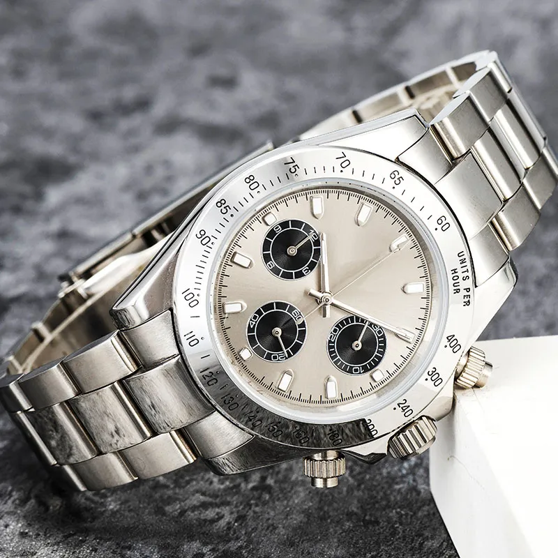 Montre de luxe jakość fabryczna zegarek kwarcowy dla zegarków męskich kolorowy zegarek gumowy pasek Sport VK chronograf wodoodporny zegarek na rękę