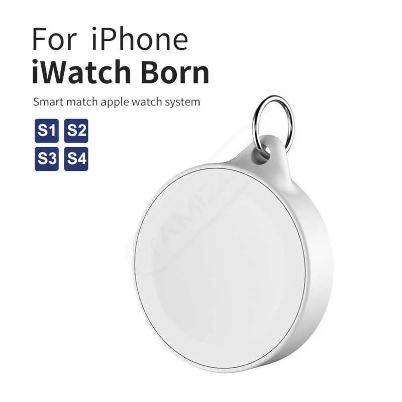 Super mini przenośna ładowarka bezprzewodowa dla iWatch 8 7 SE 6 5 Ładowanie stacji stacji stacji ładującej USB kabel do iWatch Series 4 3 1 z brelokiem