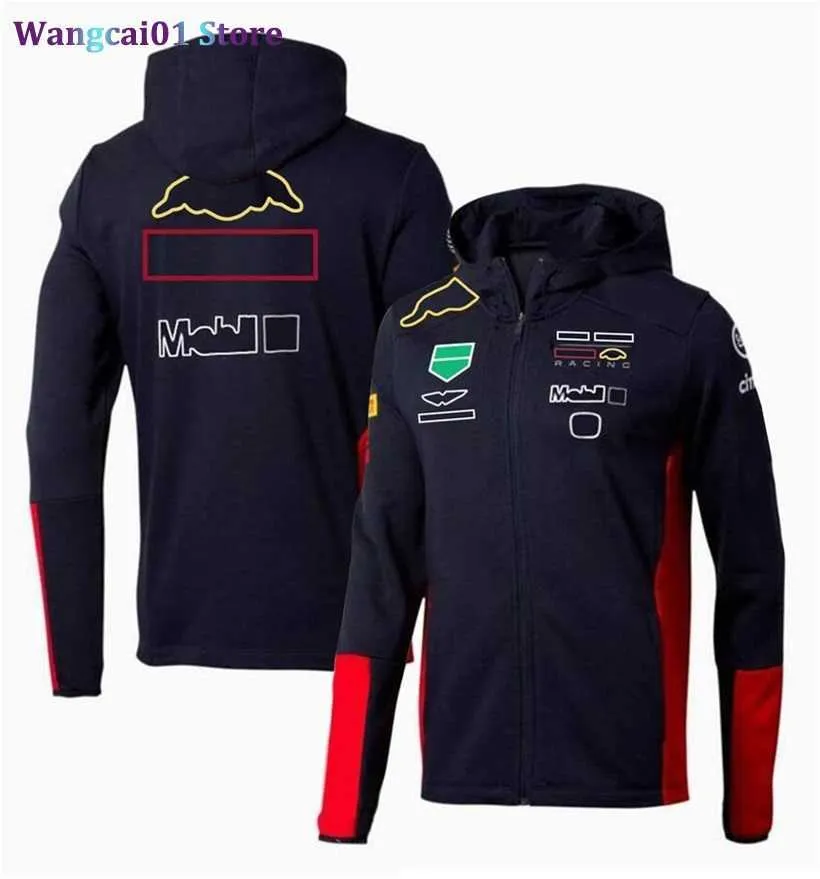 Herrjackor 2021 F1 Hoodie Jacket Formel 1 Sweatshirt Men's Zip Up Hooded Coat Series F1 T-shirt Summer Racing Polo Shirts Motocross Jersey Customizab 0323H23