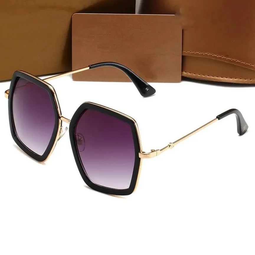 Large framed sunglasses for women designer Ladies 0106 sunglasses beach UV protection glasses