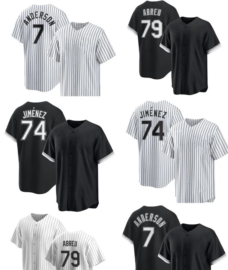 79 ABREU 74 FIMENEZ 7 ANDERSON Baseball Jerseys kingcaps local online store fashion Dropshipping Accepted Cool Base Jersey Cool Base wear wholesale