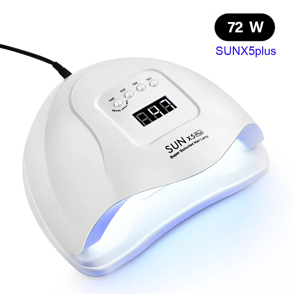 Nail Dryers SUN X Plus 72/36/6W UV LED Nail Lamp with 36Pcs Leds for Manicure Gel Nail Dryer Nail Polish Lamp Auto Sensor Manicure Tools 230323