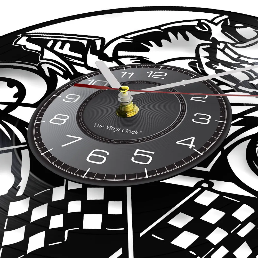 Horloge Vinyle Moto De Course