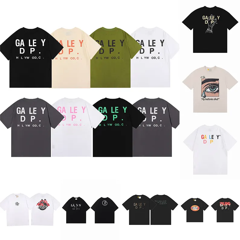 Gallery Depts 2023 Newstyle Erkek Tişörtleri Tees T Tasarımcı Galerileri Pamuk Üstleri Adam Sıradan Gömlek Luxurys Giyim Sokak Giysileri