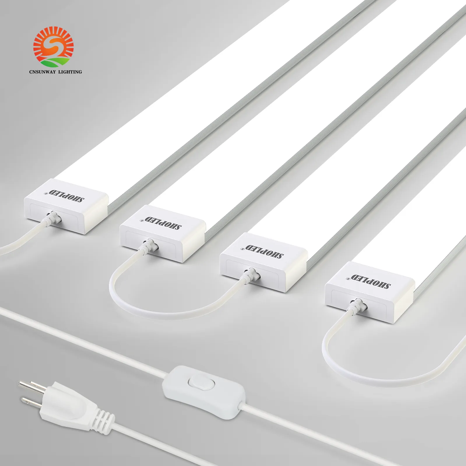 Purificati 4ft 50w Led Tube Light Lights 36W Surface Mounted Double Row