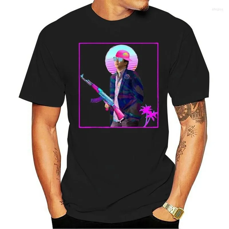 Camiseta masculina yang gang vaporwave 2023 fantasia swag político preto camiseta S-3Xl camiseta de manga curta