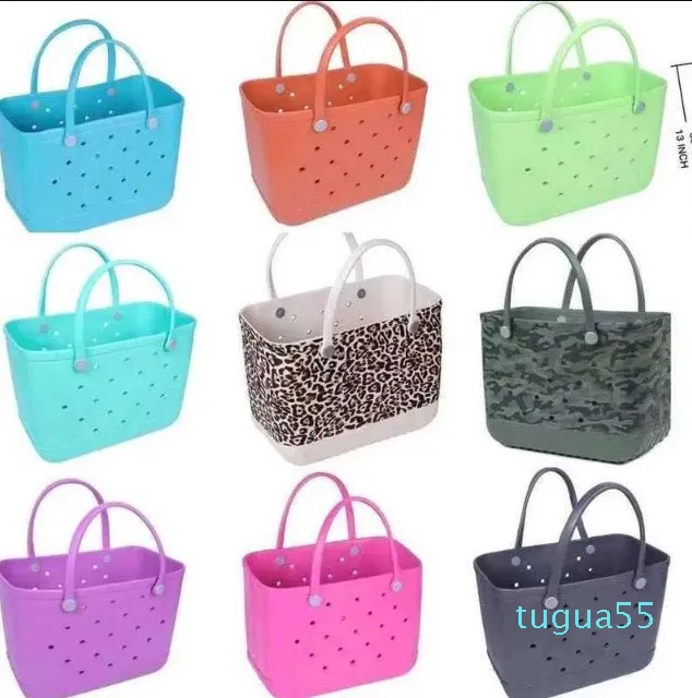 Designer-Beach bags Basket Printed Hole Bag wallets designer woman Tote Eva Large Hands Women Fashion Shoulder Bags 230203