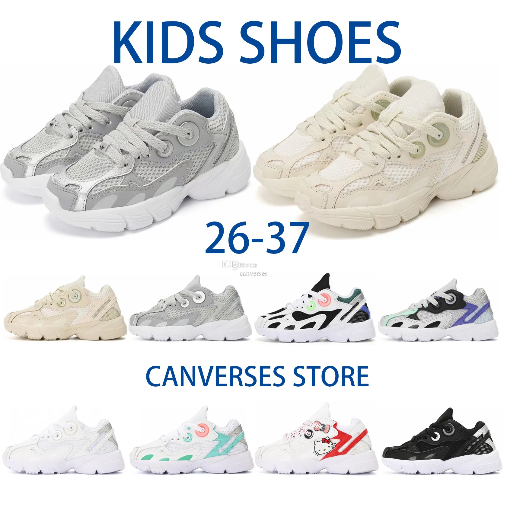 Chaussures pour enfants Chaussures pour enfants originales Astir Chaussures de course Pure Mint Clean Sky Baskets Orbit Green Wonder Blanc Clear Lilac Sports Taille extérieure 26-37 e0ns #