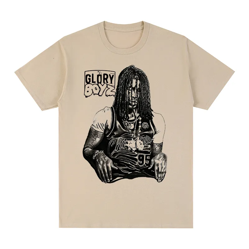 Men's Tracksuits Chief Keef Glory Boyz Hip Hop Vintage T Shirt Cotton Men T -shirt tee tshirt Womens Tops 230322