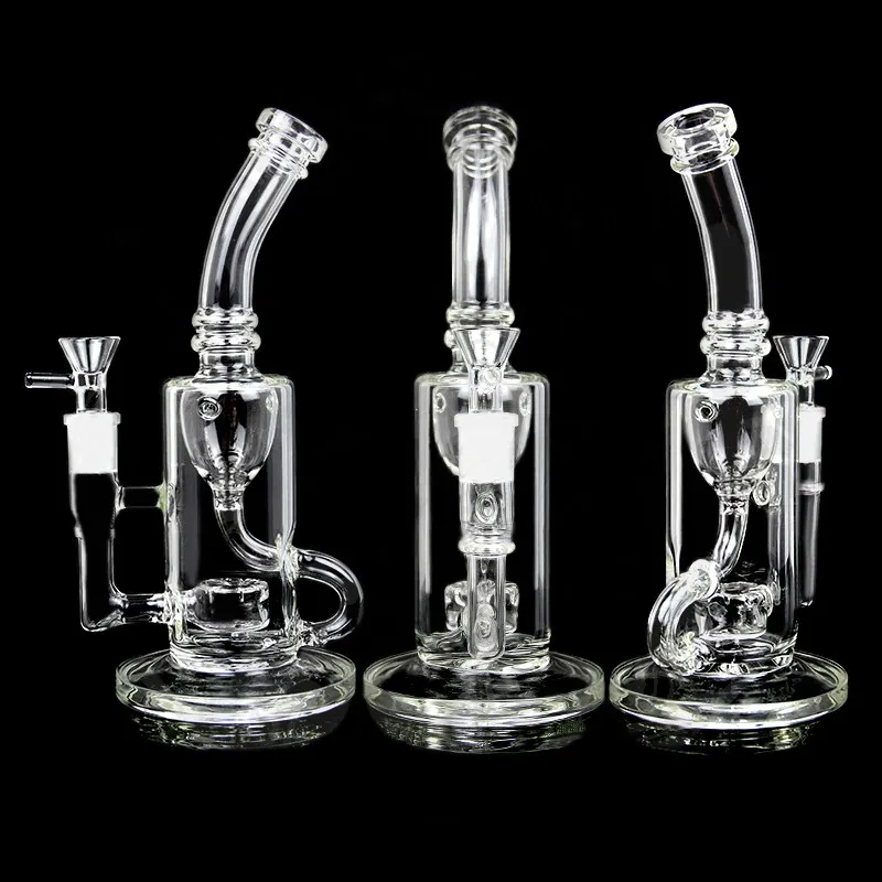 Klein Recycler Glass Water Pipe Fab Egg Glass Bongs Bubbler Inline Percolator Oil Rig Smoking Pipes Accessory