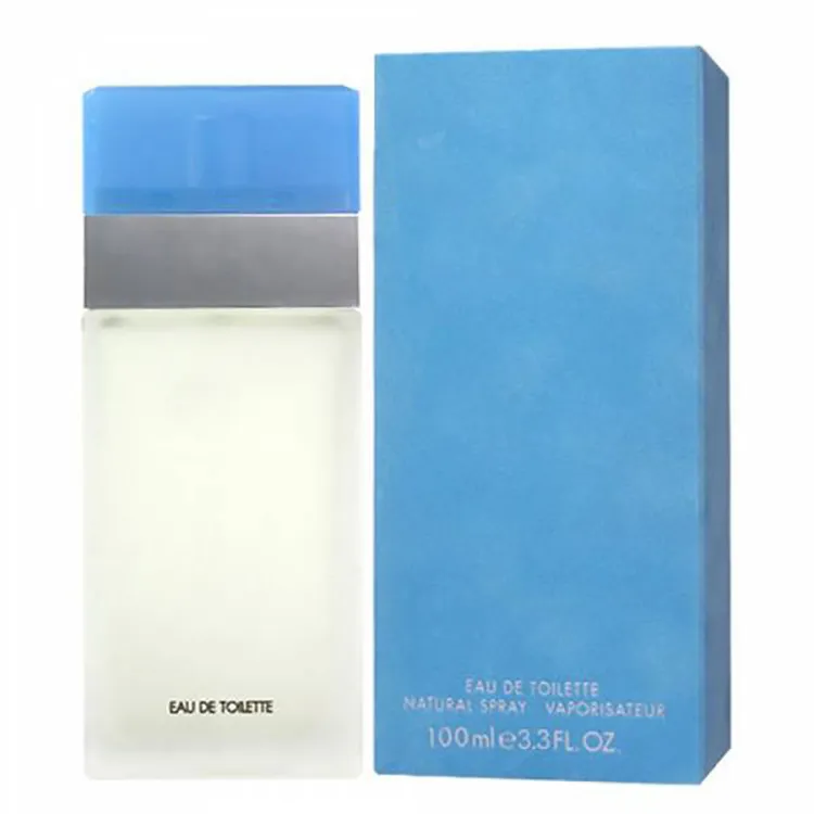 Parfum pour femme, vaporisateur de parfum, EDT, bleu clair, odeur florale et fruitée, bonne qualité et pose rapide, 100ml