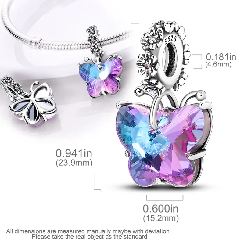 Sterling Silver Mini Dog Charm Bead For Bracelet Making_voghion.com