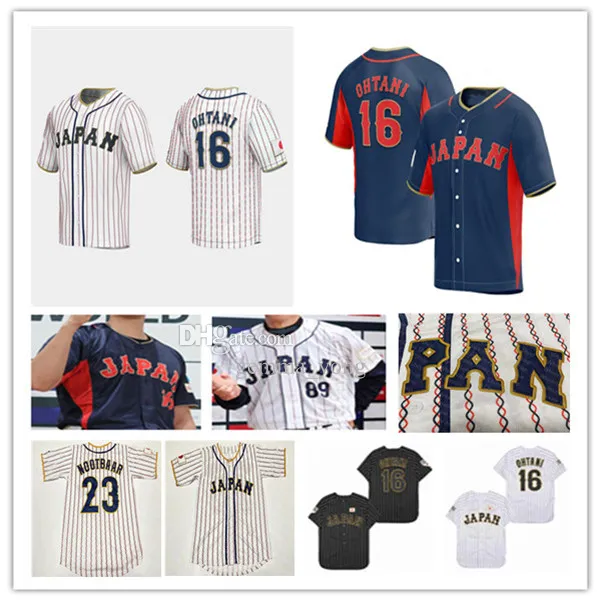 2023 Team Japan Baseball Jersey Shohei Ohtani Yu Darvish Seiya Suzuki Roki Sasaki Lars Nootbaar Masataka Yoshida Hiromi Ito Yuki Udagawa Imanaga Kensuke Kondo Maki