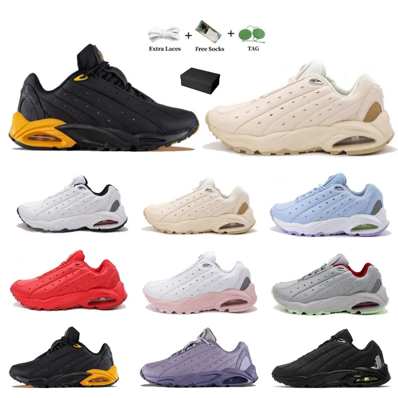 Met doos casual schoenen heren en dames topleer drievoudige witte en zwarte universiteit gouden paars roze nocta x hete stap terra ontwerper terras noctas sneakers