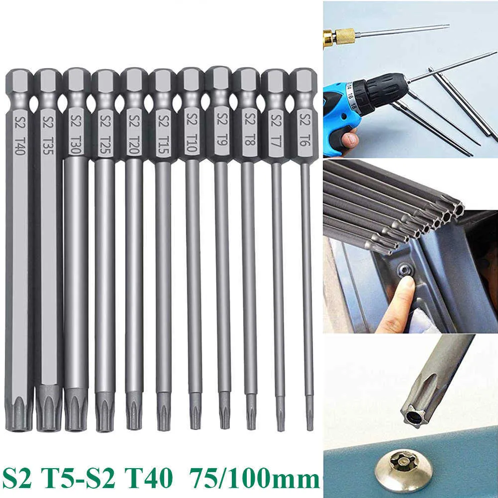 Pcs Hex Bits Driver Tamper Proof Security Drill Bit Set Torx