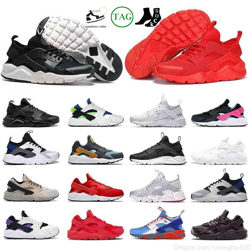 2023 Huarache Schwarz Laufschuhe Männer Frauen Ankunft Alle Weiß Rot Lila Casual Herren Damen Trainer Outdoor Sports Professional Classic