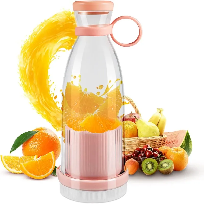 Portable Personal Blender Fruit & Vegetable Tools Rechargeable USB One-handed Drinking Mini Juicer for Shakes and Smoothies