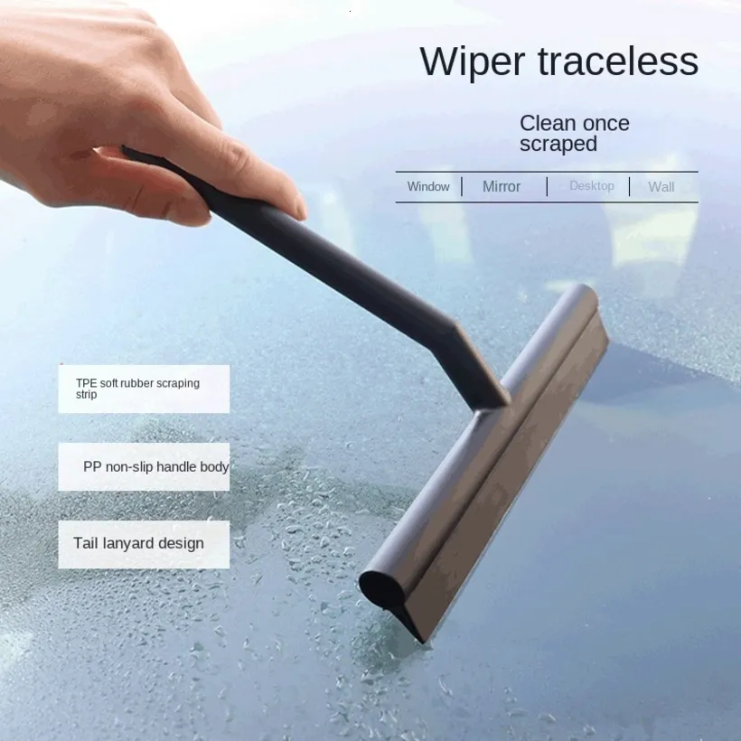 Pennello per pulizia doccia Squeegee Finestra Glass Secroper Secatore Silicone Cleaner Long Holdle Specchio da bagno Accessori per la pulizia del raschietto di pulizia