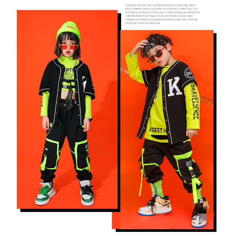 Kids Hip Hop Dance Costume Set Crop Top And Cargo Pants For Boys And Girls,  Perfect For Performance, Concerts, And Street Wear Style 230603 From  Heng08, $36.14