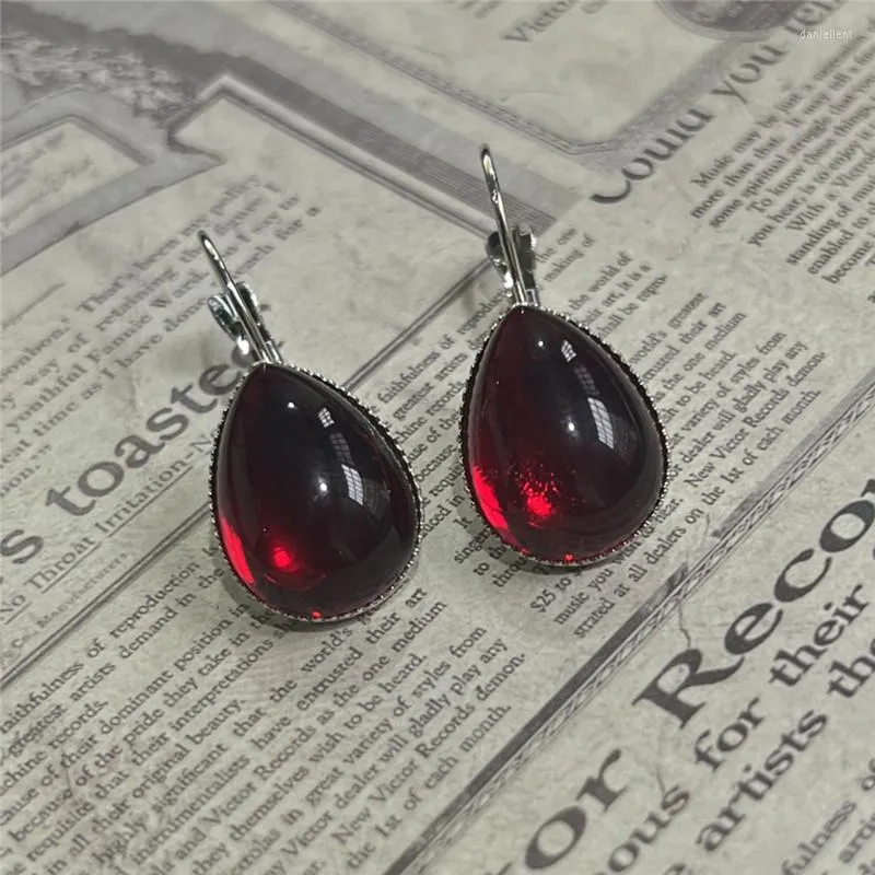 Dangle Earrings Gothic Vampire Blood Red Fashion Mysterious Witch Jewelry Women's Crystal Magic Party Gift