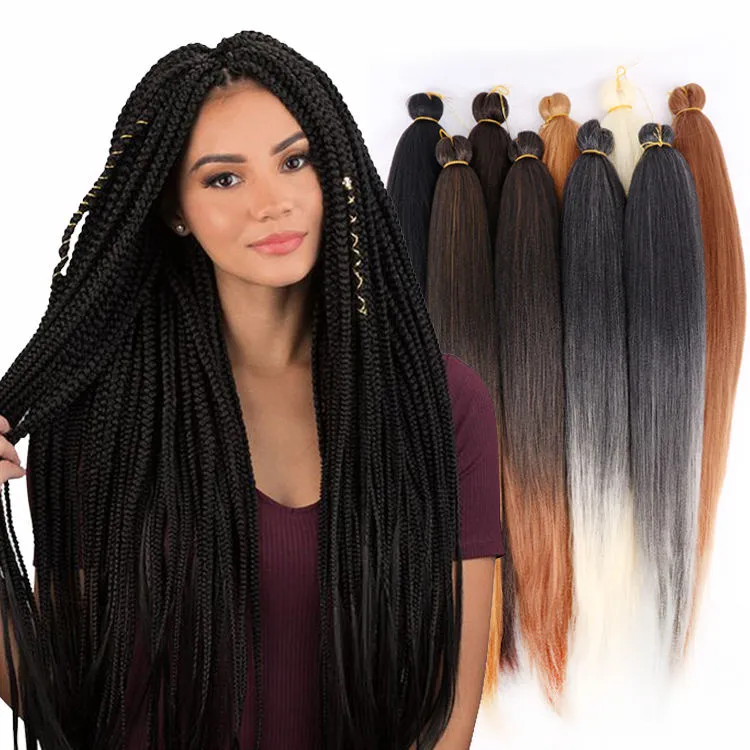 52 Synthetic Pre Stretched EZ Braiding Hair For Easy Braids And