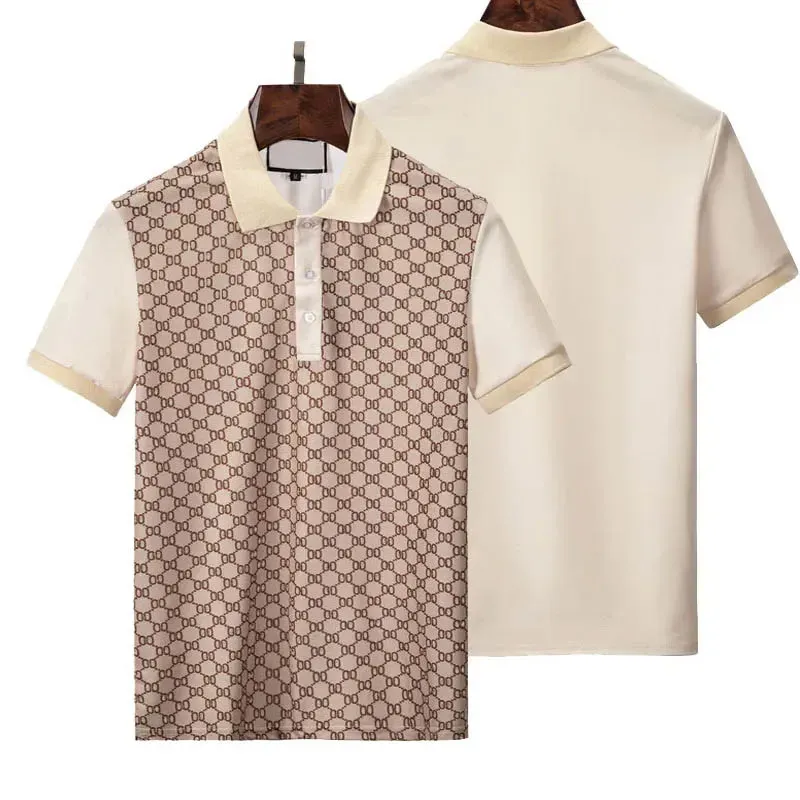 2023SS Modna T-shirt Mężczyzn Casual T Hafted Medusa Cotton Polo Shirt High Street Collar Polos koszule