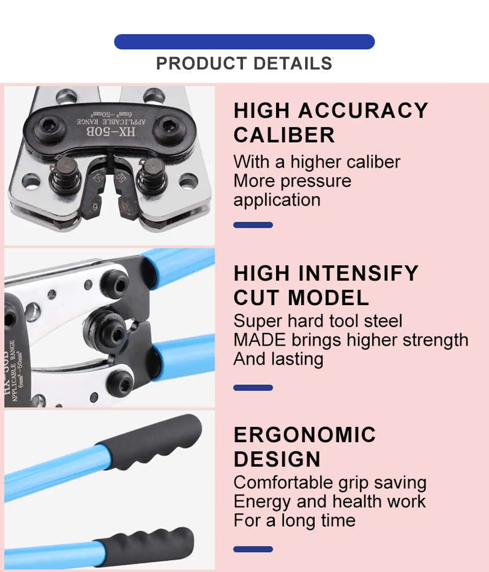 Crimping Pliers MmAWG Tube Terminal Crimper Hex Crimp Tool Multitool