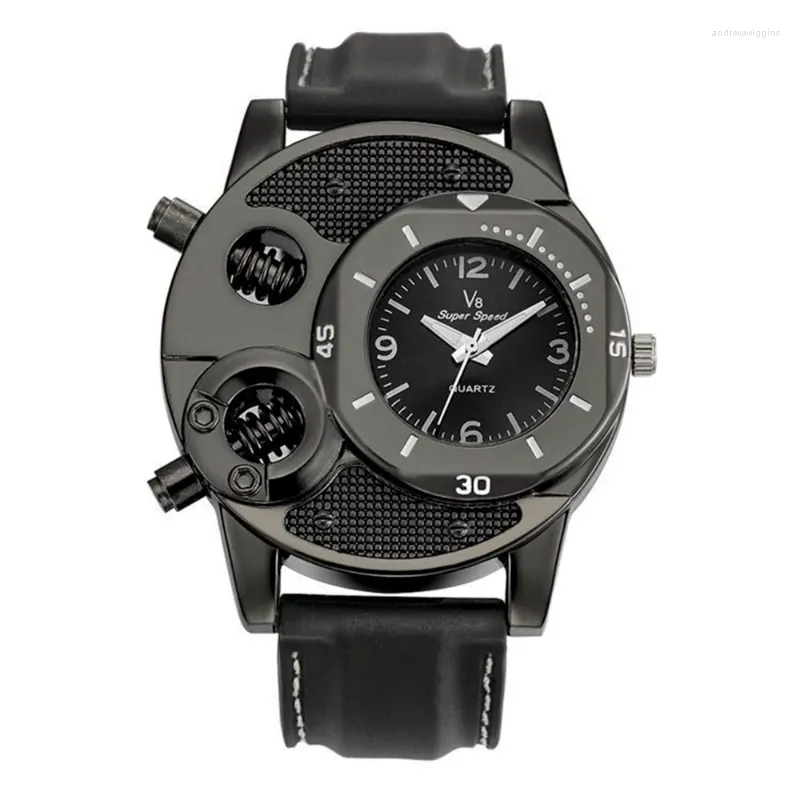 Wristwatches Sport Quartz Men Street Style Watches Silicone Band Waterproof Fashion Casual Watch