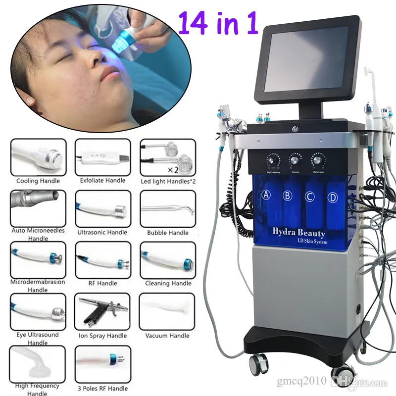 Machine à Hydra Dermabrasion 14 en 1, Microdermabrasion, peau de diamant, équipement de beauté de nettoyage Hydra