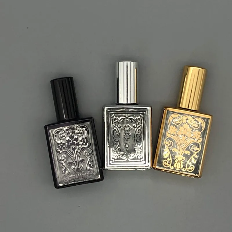 Butelka perfum 10PCS 15 ml hurtowa wysokiej jakości butelka perfum anodowana przenośna perfuma Spryska pusta szklana butelka Bezpłatna opakowanie narzędzia 230323