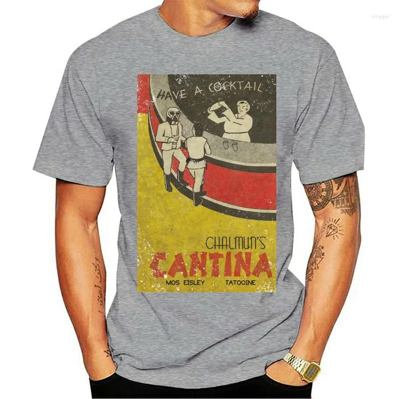 Camisetas masculinas Chalmun Cantina vintage I 2023 Camiseta casual - estrela Darth Bar Movie Wars Vader Retro Fun Customize Tee Shirt