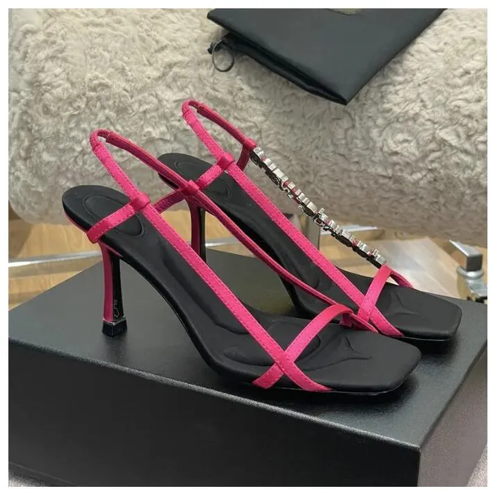 designer sandal fashion classic women lady high heel sandal shoes 9cm heeled wang style designer sandals full package wholesale price