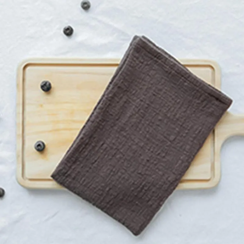 Table Cloth Dessert Reusable Tea Towels Solid Simple Cotton Linen Eco-friendly Dishcloth Japanese Style Removable Napkin