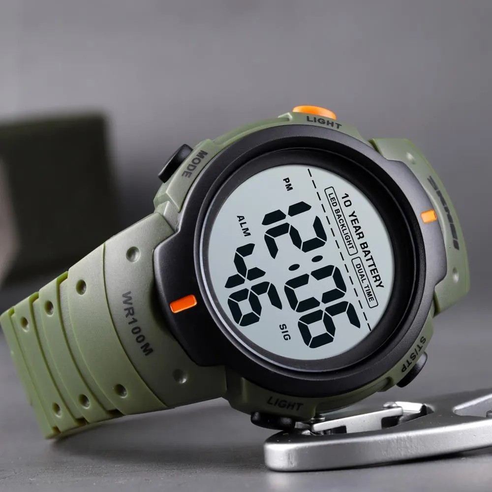Relojes de pulsera SKMEI Outdoor Sport Watch 100M Reloj digital a prueba de agua Hombres Moda Led Light Cronómetro Reloj de pulsera Reloj de hombre Reloj Hombre 230323