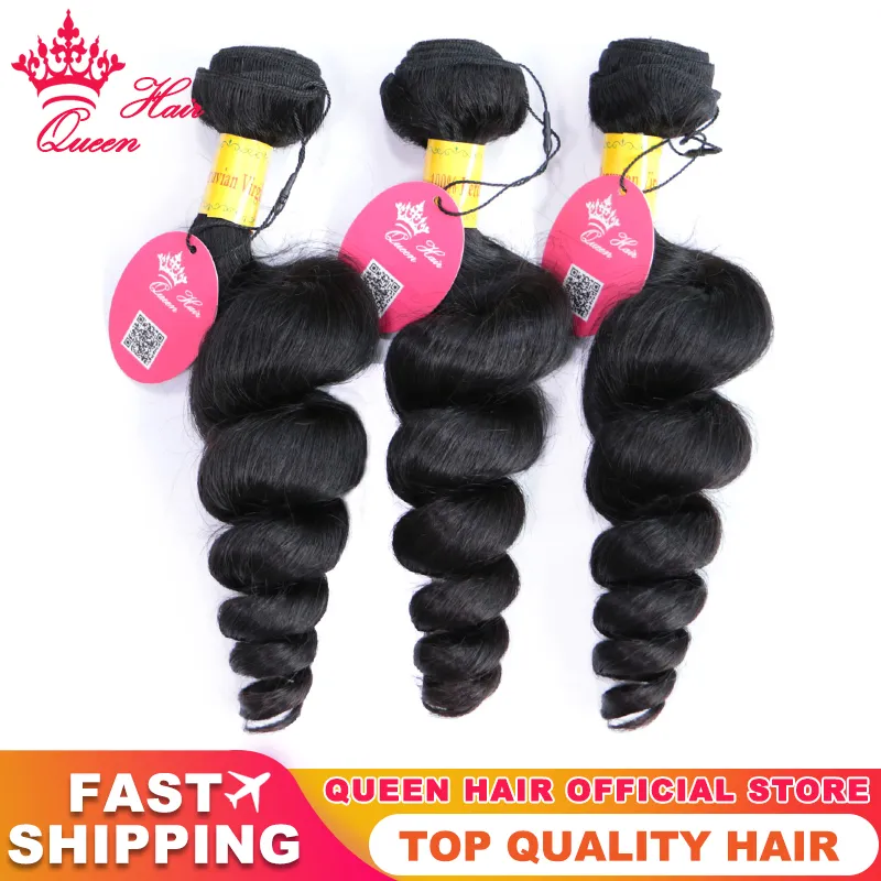 Top Quality Peruvian Virgin Raw Hair Loose Wave Bundles Human Hair Weave Extensions Natural Color Unprocessed Raw Hair Weaving Queen Hair Products