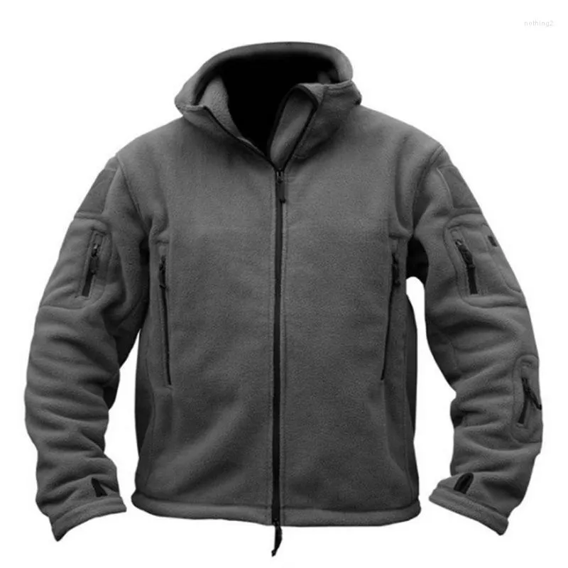 Heren Jackets Men Spring herfst Gym Lange mouw Multi-pocket vrachthirt Coat Casual Zip Top Outdoor Stand Collar Drawing Sweatshirt