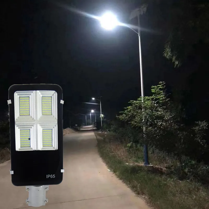 500W Solar Street Lights Outdoor Dusk to Dawn Солнечный светодиодный светодиод с пультом дистанционного управления 6500 тыс.