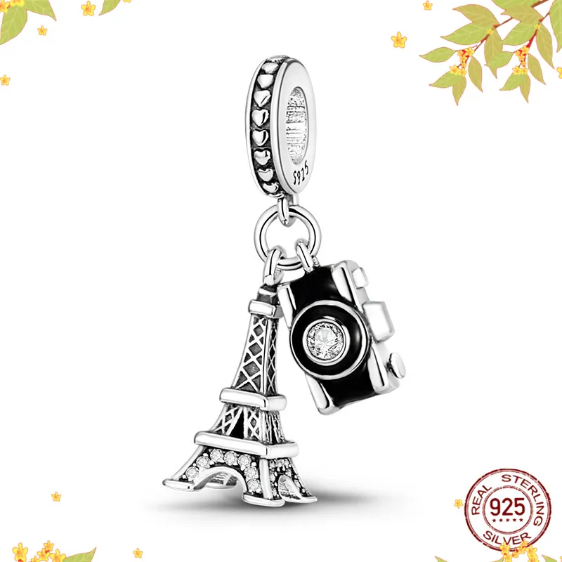Sterling Silver Mini Dog Charm Bead For Bracelet Making_voghion.com