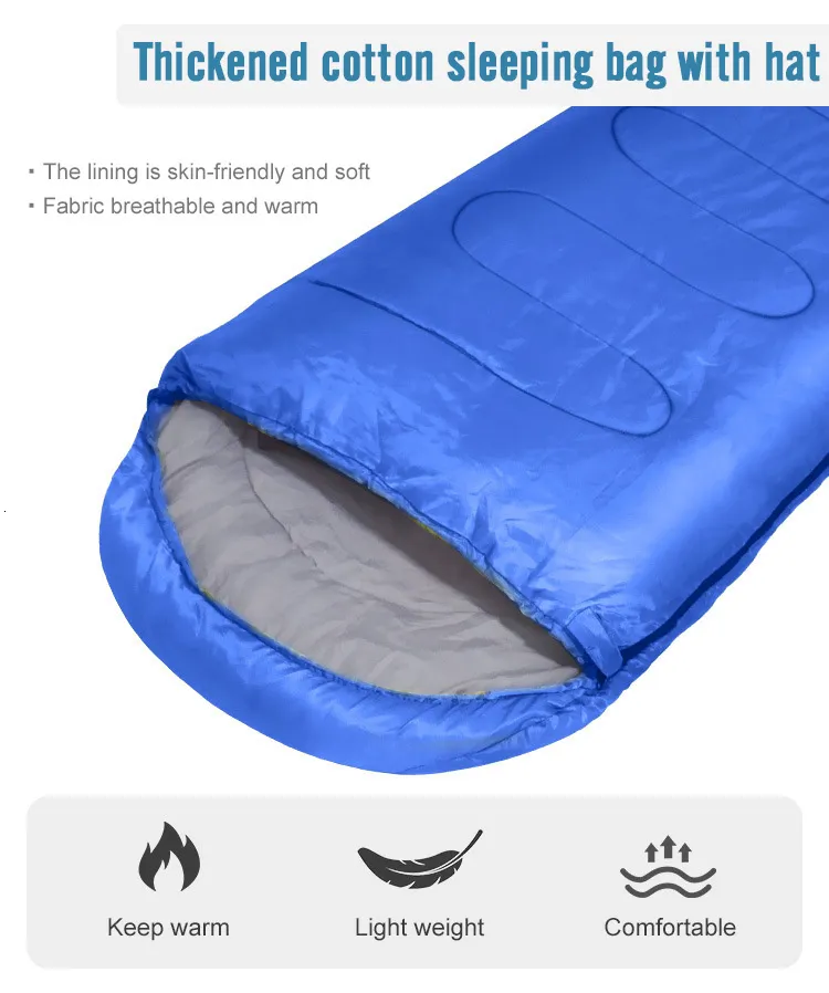 Couverture De Camping 4 En 1 Night Cat – Sac De Couchage 3 Saisons, Poncho, Oreiller Lombaire, Portable Et Léger - 9