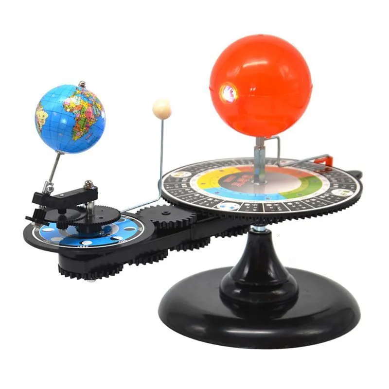 Intelligence toys Solar System Sun Earth Moon Orbital Planetarium Model Education Teaching Tool 230323