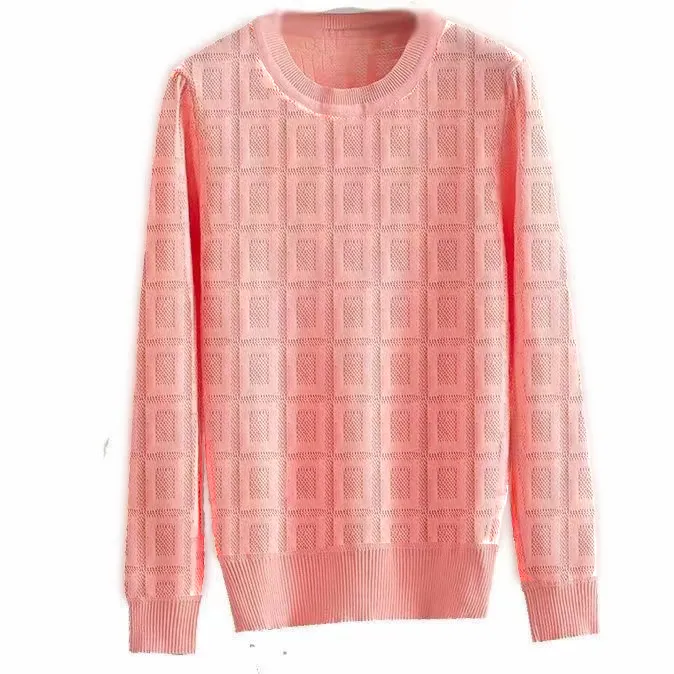 Maglioni da donna autunno pullover Felpe Letrter che lavorano a maglia Maglione lavorato a maglia jacquard di fascia alta cappotti S M L231m