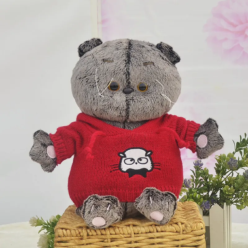 Basik Cat Little Bear Doll Basic Gray Cat Toy For Kids
