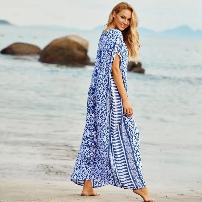 Caftan plus size cover up top