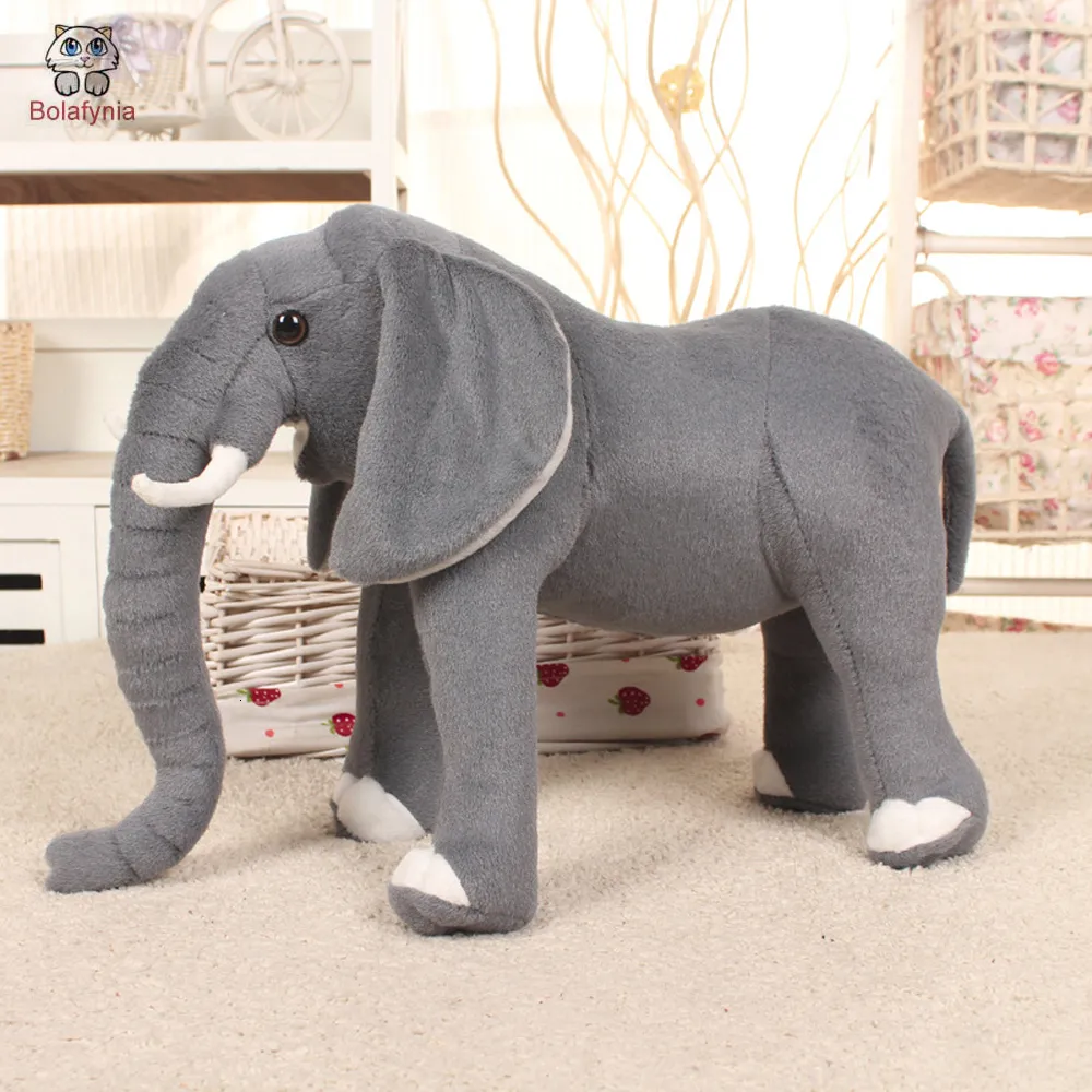 Poupées en peluche Enfants Peluche Peluche Simulation Éléphant Enfants Cadeau D'anniversaire De Noël 230323