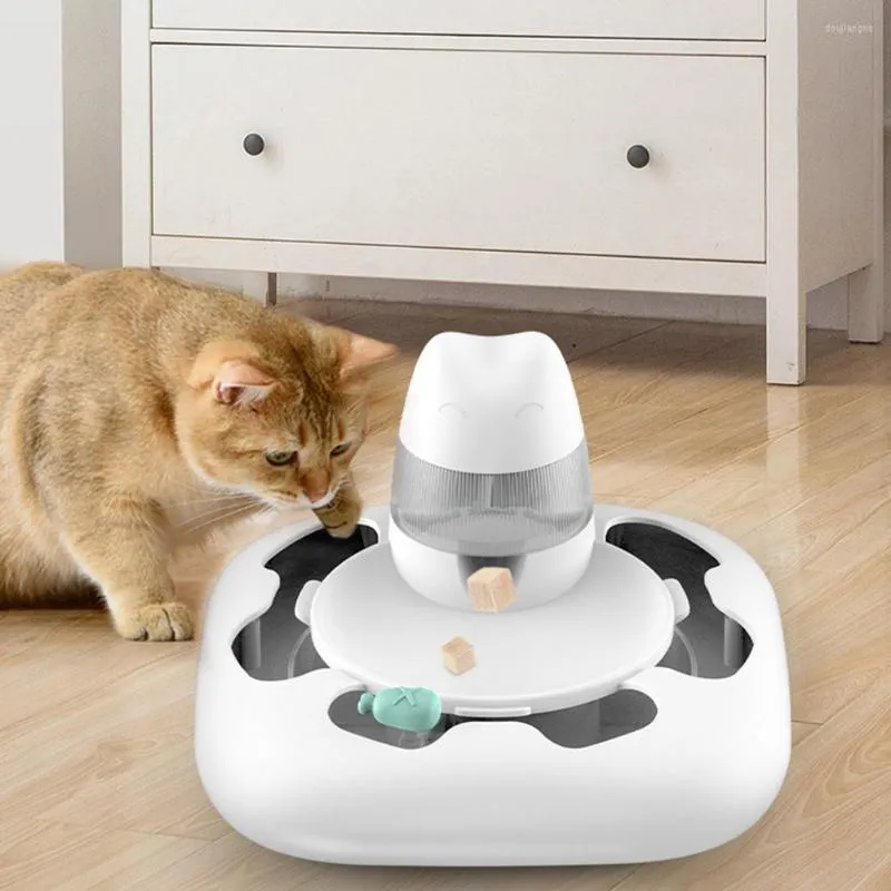 Jouets pour chats, assiette d'alimentation pour animaux de compagnie, bol de jeu, Puzzle, fournitures de jouets interactifs pour soulager l'ennui