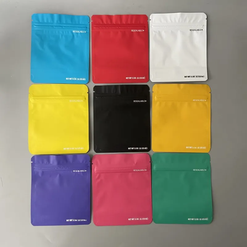 wholesale 3.5g ziplock bags smell proof cali packs 420 packaging custom mylar bag sticker Customization
