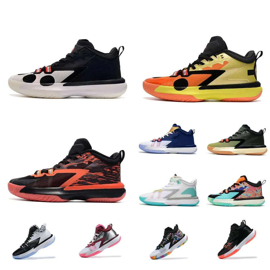 Mens Jumpman Zion 1s Basketball Shoes Naruto Kyuubi Nine Tails Sage Of ...