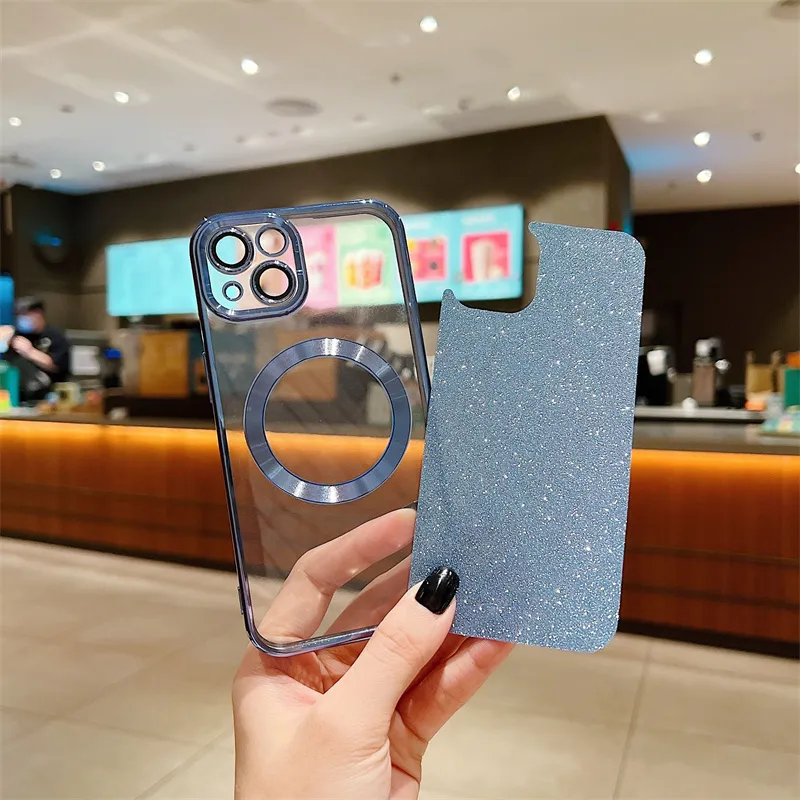 Kokio Cover Magnetica Glitter per iPhone 11 Pro Max con Cordino [Compatibile con MagSafe] Motivo Cuore TPU Silicone Brillantini Custodia per Donna Ragazza Antiurto Case per iPhone 11 Pro Max Rosa